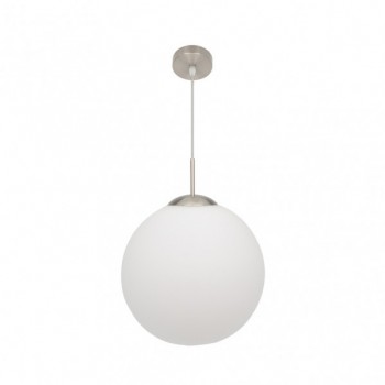 Distribuidor - Lâmpadas Diversas | Colgantes Moderno | COLGANTE ASTRO 1XE27 BLANCO/NIQUEL REGX35X35 CM Ref: 174393501